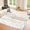 Машинная стирка, нескользящая основа, устойчивый к пятнам бежевый скандинавский ковер для гостиной, кухонный коврик и напольный коврик, ковер для спальни