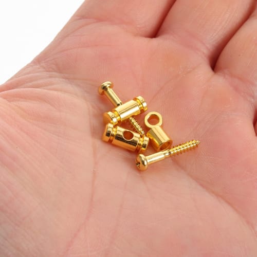 VICASKY Roller Guitar String Retainer for Guitar and Bass, Brass String Tree Headstock Guide, Tension Relief, Parts Accessories, 1 Pair