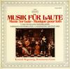 Виниловая пластинка КОНРАД РАГОССНИГ Musik Fr Laute Музыка для лютни 2533302 Archiv Produkti 1975 Германия Классика Б/у