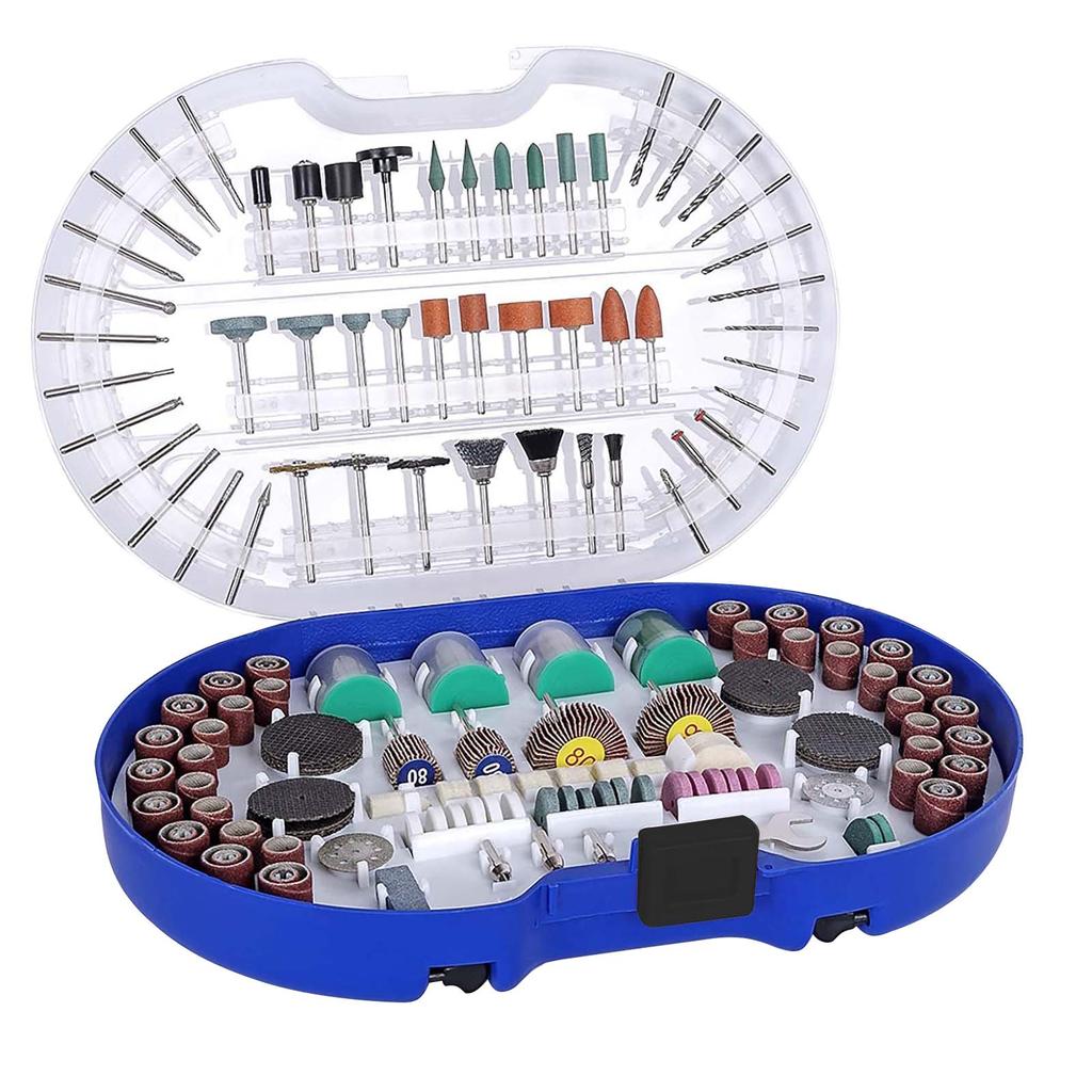 276-Piece Rotary Tool Accessories Kit 1/8-inch Diameter Shanks Universal Fitment for Easy Cutting, Grinding, Sanding, Sharpening, Carving andPolishing