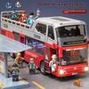 Large Convertible Double Decker Bus Model with Door Opening Function