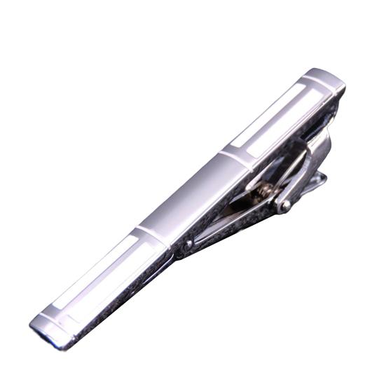 Мужской зажим для галстука, модный узор, универсальный полированный аксессуар, гладкая поверхность, деловой зажим для галстука для взрослых