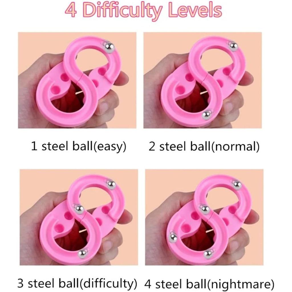 Игрушка-лабиринт из бисера, 8-символьный трек, детская тренировочная дорожка для декомпрессии, детская декомпрессионная развивающая игрушка, подарок для детей