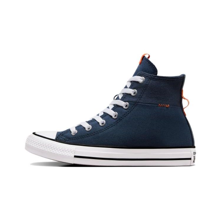 Converse Versatile Comfortable Shock Absorbing Durable High Top Canvas Shoes Kids Sneakers Navy-Blue A07340C