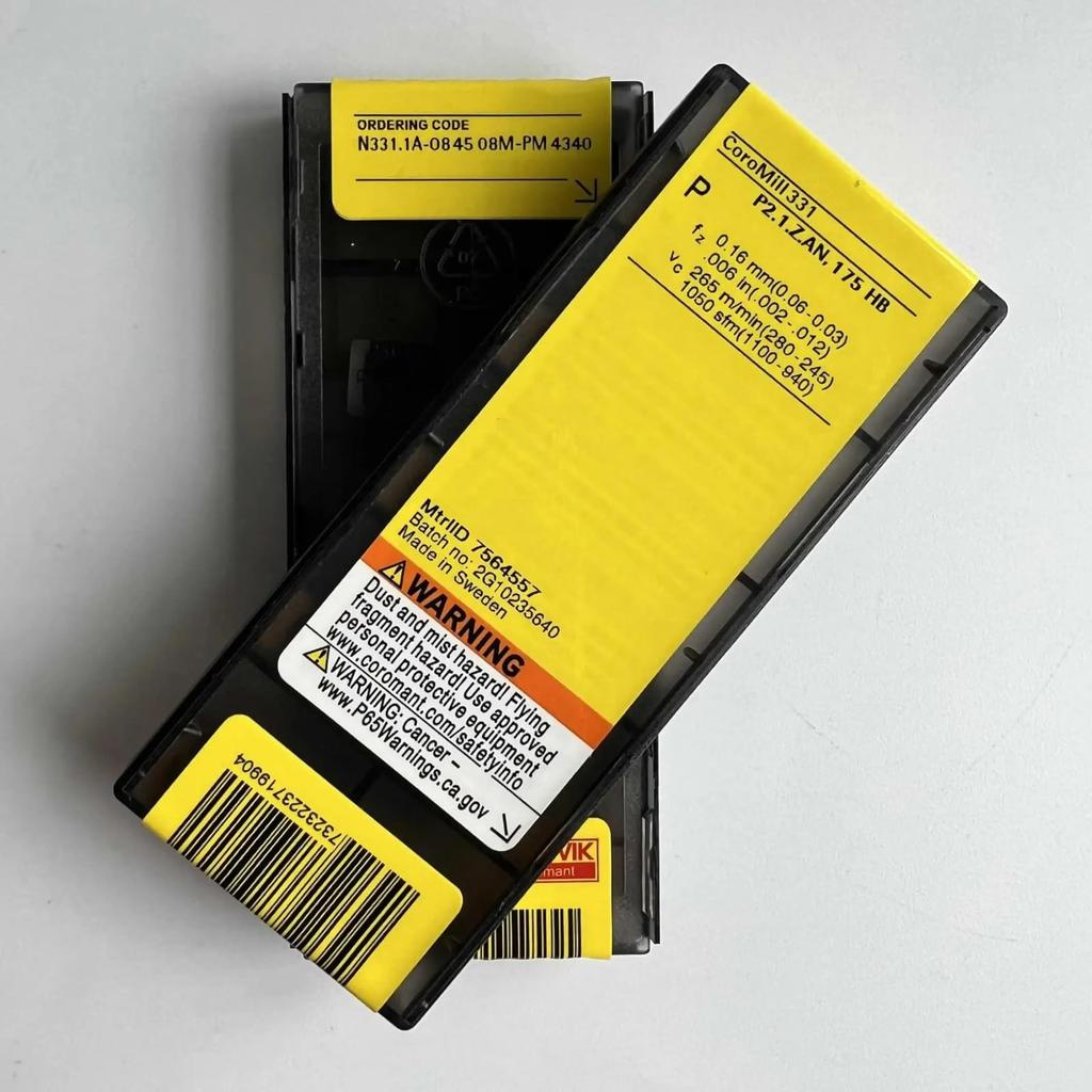 Original Sandvik / N331.1A-084508M-PM 4340 / CNC Lathe Carbide Blade 10 PCS