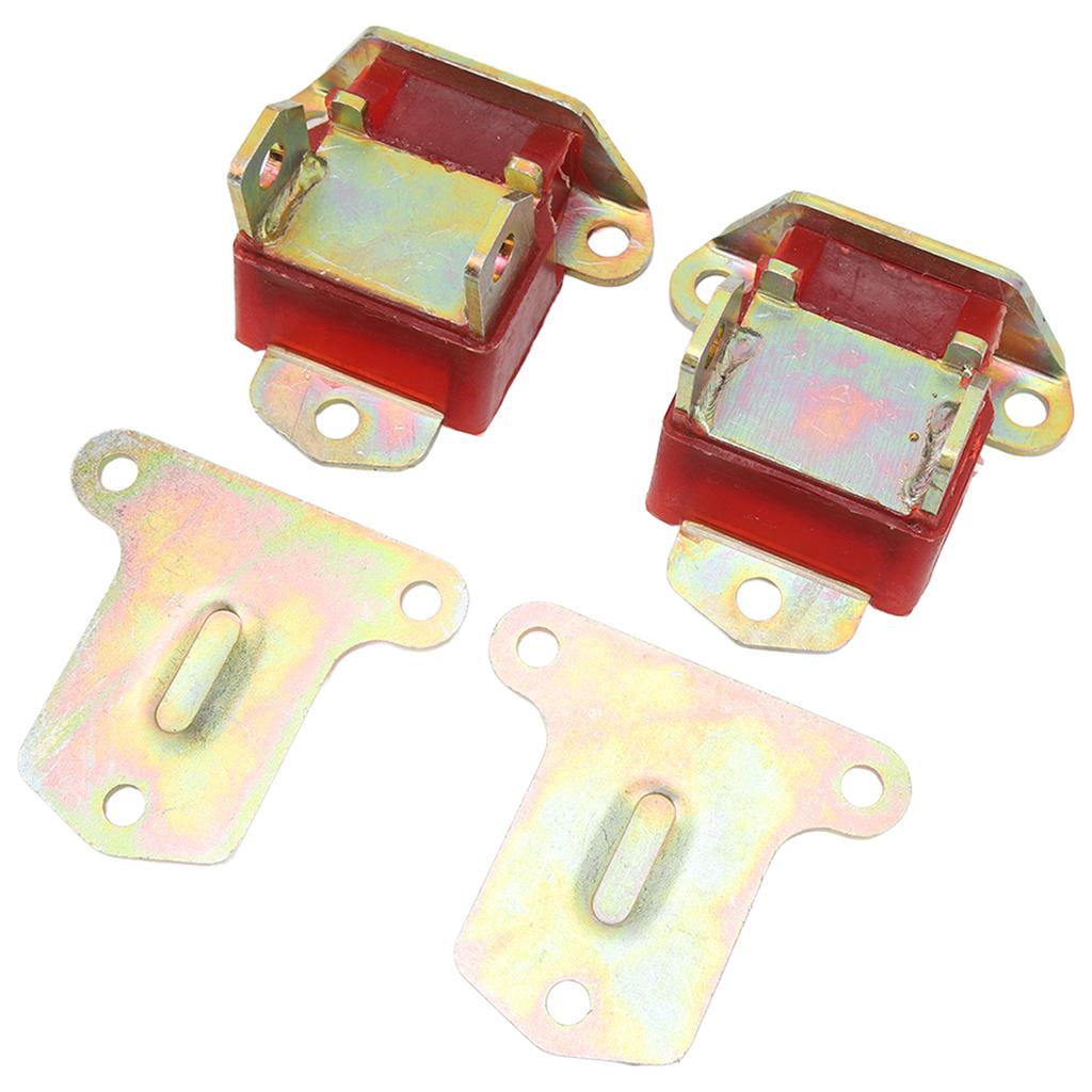 2pcs Engine Mount 3990914 3960768 Polyurethane Galvanized Steel Replacement for Chevy LS1 LS2 LSX LQ9 SBC BBC