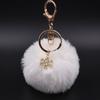 Bag Charm Pompom Pendant Fluffy Plush Ball Keyring Fashion Fur Ball Key Chain  Women Girls