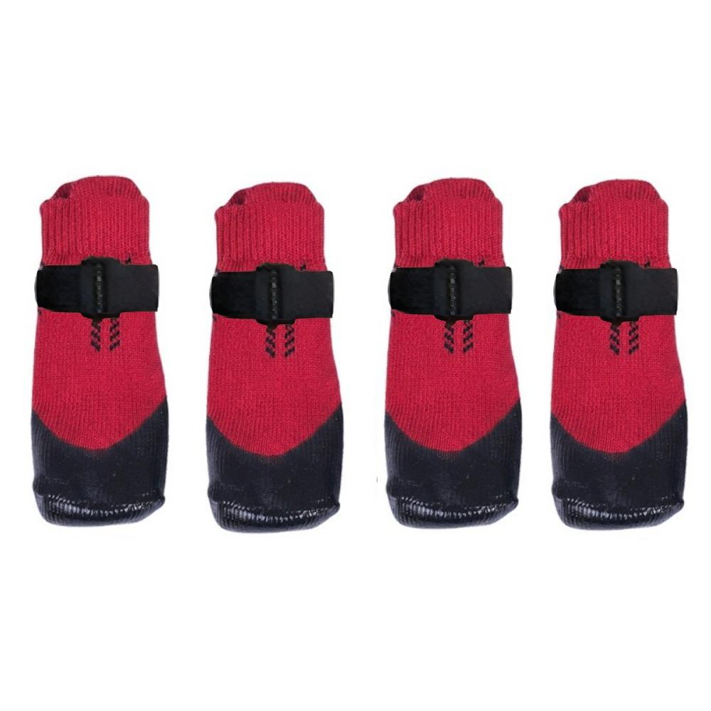 4PCS Wear Resistant Waterproof Dog Socks Shoes Dirt-Resistant Dog Paw Protector  Home
