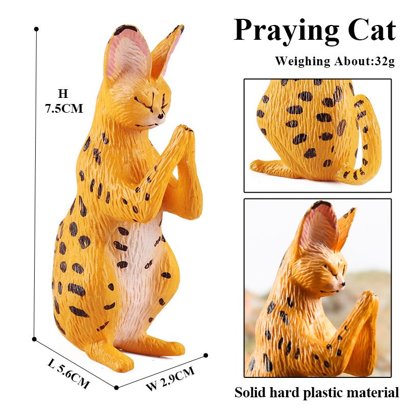 Oenux Cat Model Siamese Devon Rex Sphynx Ragdoll Persian Action Figure Cat Kitty Bobtails Figurine Cute Decoration Kids Toy Gift