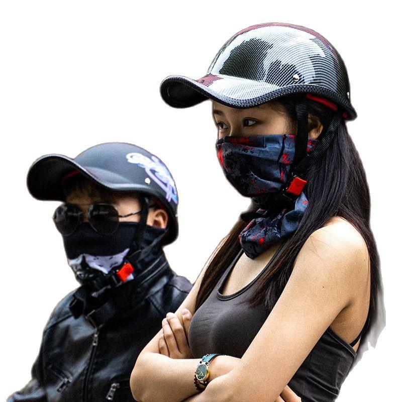 Электрический шлем бейсболка универсальный полушлем личность четыре сезона легкий дышащий шлем ретро шлем-котелок