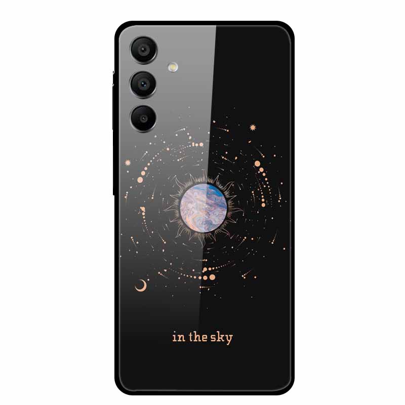 Закаленное Стекло Чехол для Samsung Galaxy A16 5G Задняя Крышка Жесткий Чехол для SamsungA16 Чехол для Телефона Fundas Крутой Защитный Милый Бампер
