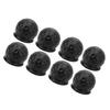 8Pcs Truck Tow Ball Cover 50mm Strong Protection Soft Rugged Trailer Hitch Ball Cover for RV Caravan Black