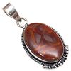 Pendant Designer Jasper Gemstone Gift For Her Silver Jewelry 1.75"
