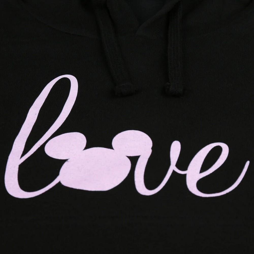 Disney Womens/Ladies Love Mickey Crop Hoodie