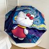 1pc Hello Kitty [Automatic Folding Umbrella] Durable Iron Frame & Rod, Portable Folding, All Seasons, Home Travel Outdoor, Makes a Great Holiday Gift