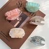 Non-slip Acetate Hair Clip Rhinestone Shark Clip Shining Seashell Hair Clips  for Women