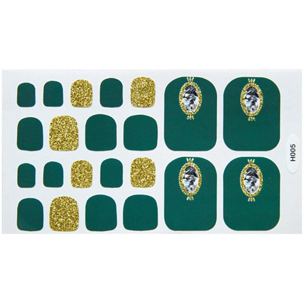 Наклейки для ногтей на носках для летних сандалий, полные обертывания, лак для ногтей на ногах, наклейка