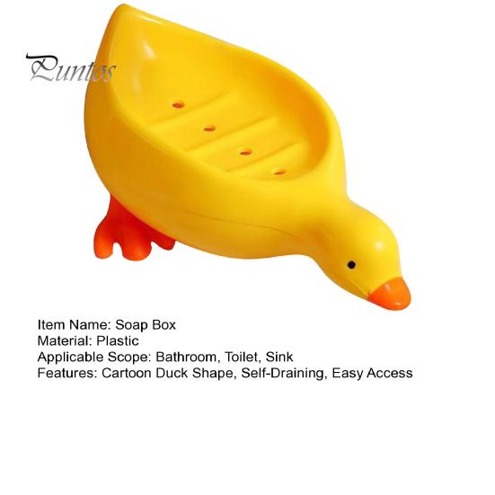 Мыльница в форме утки, симпатичная мультяшная утка, самоосушающаяся мыльница, открытая дизайнерская мыльница для душа, ванной комнаты, туалета