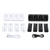 Controller Charger Station for Wii Remotes Controller Charger Dock Station with 4 Pack 2800mAh Recha