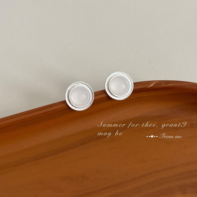 Иглы для ушей из стерлингового серебра S925, новые темпераментные простые и маленькие серьги-пусеты, женские серьги, серьги для пирсинга ушей, серьги, предотвращающие блокировку, ювелирные изделия