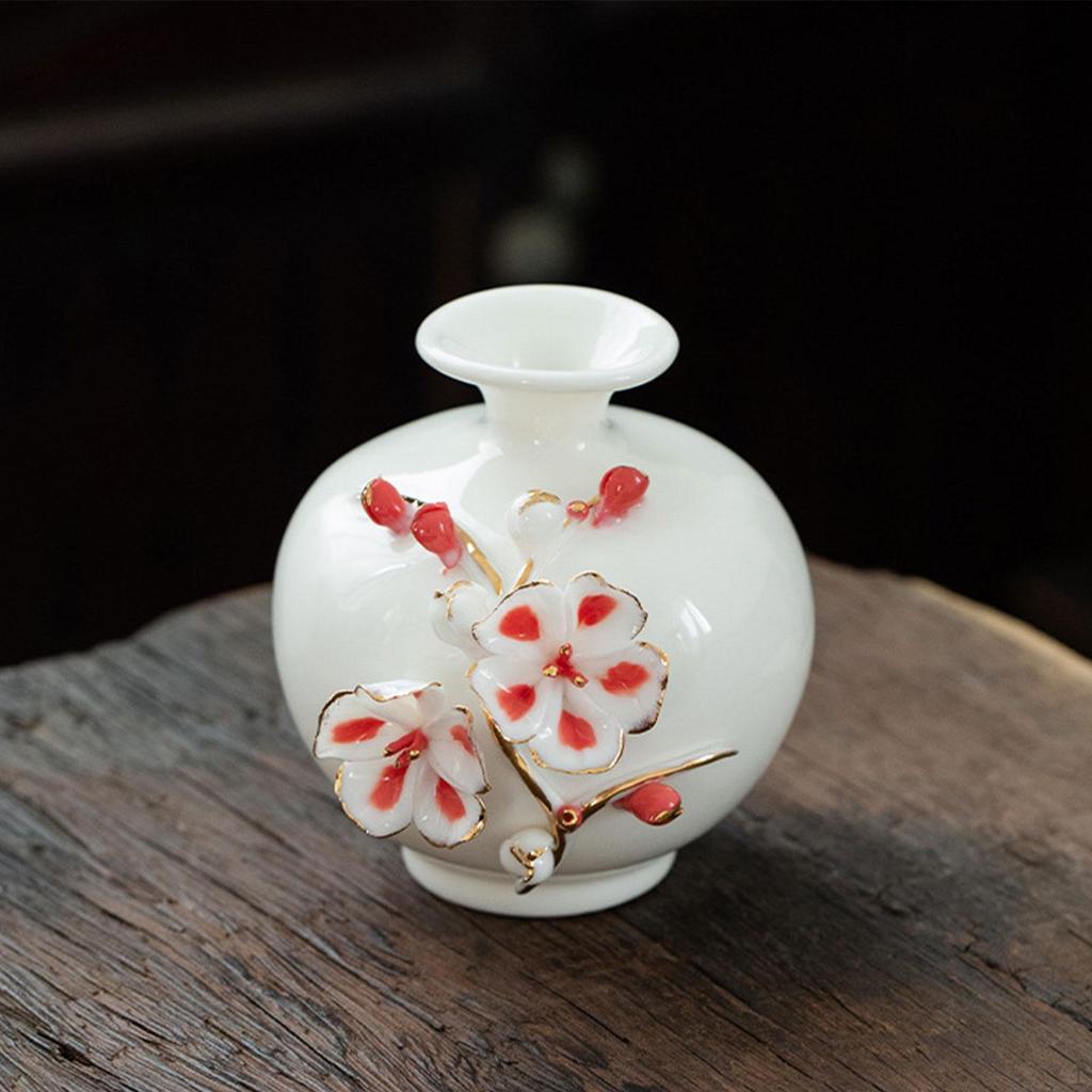 Ceramic Flower Vase Floral Arrangement Multifunctional Porcelain Plant Pot for Bedroom Desk