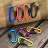 Aluminum Alloy Carabiner Quickdraw with Lock – Keychain D-Ring Hook & Backpack Buckle for Water Bottle or Wind Rope.