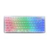 ROTISNAR EWEADN V82 Прозрачная Механическая 81 Клавиша 1 Беспроводное Подключение RGB Игровая Офисная Кристаллическая Клавиша Белая × Клавиатура, + Поворотная Ручка, 75% Раскладка, 3-Режимная