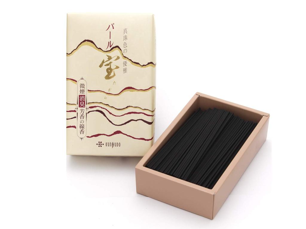 Takara Pearl Jasmine Elegant Scent 3 Boxes Low Smoke Incense Stick Tanaka Butsudan Store Original Comes In a Special Box To Reduce Incense Stick
