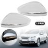 Door Wing Rearview Mirror Cover Cap For Peugeot 208 2008 2012 2013~ Citroen C3 2016~ Chrome/Black Side Mirror Housing