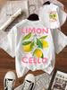 Lemon Fruits Cello Pink Letter Print Woman T Shirts Cotton Multicolor T Shirt Hip Hop Summer Short Sleeve Y2K Womens Streetwear