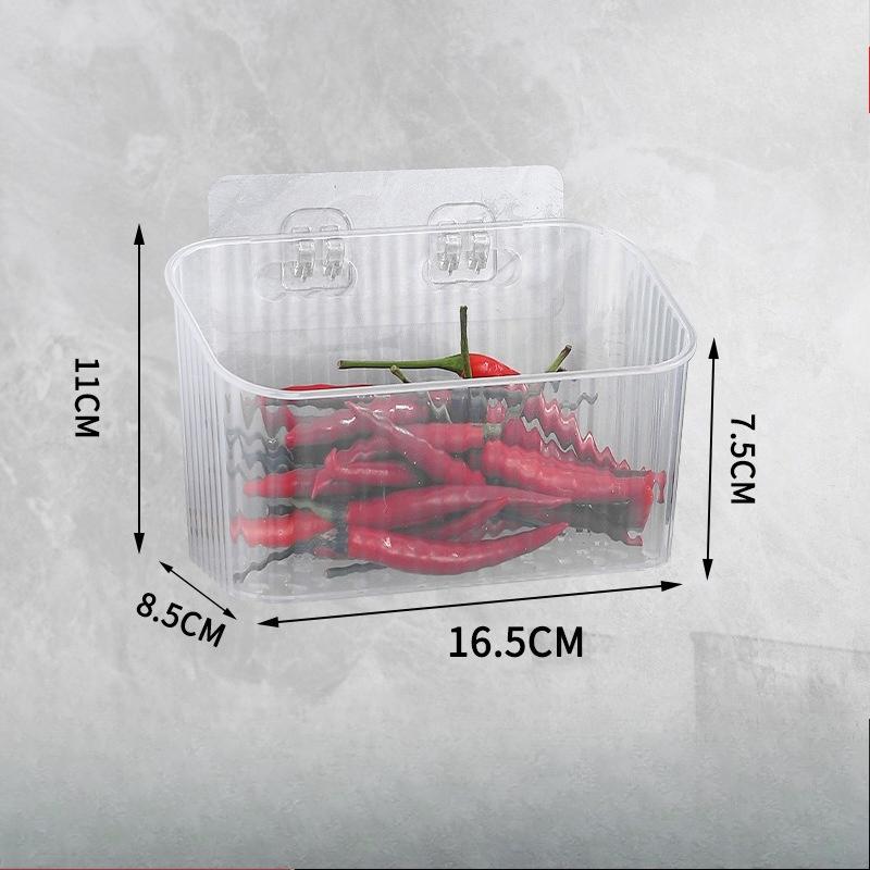 Кухонный контейнер для хранения зеленого лука, имбиря и чеснока, настенная корзина для хранения продуктов, устройство для хранения продуктов с крючком и поддоном для сбора капель