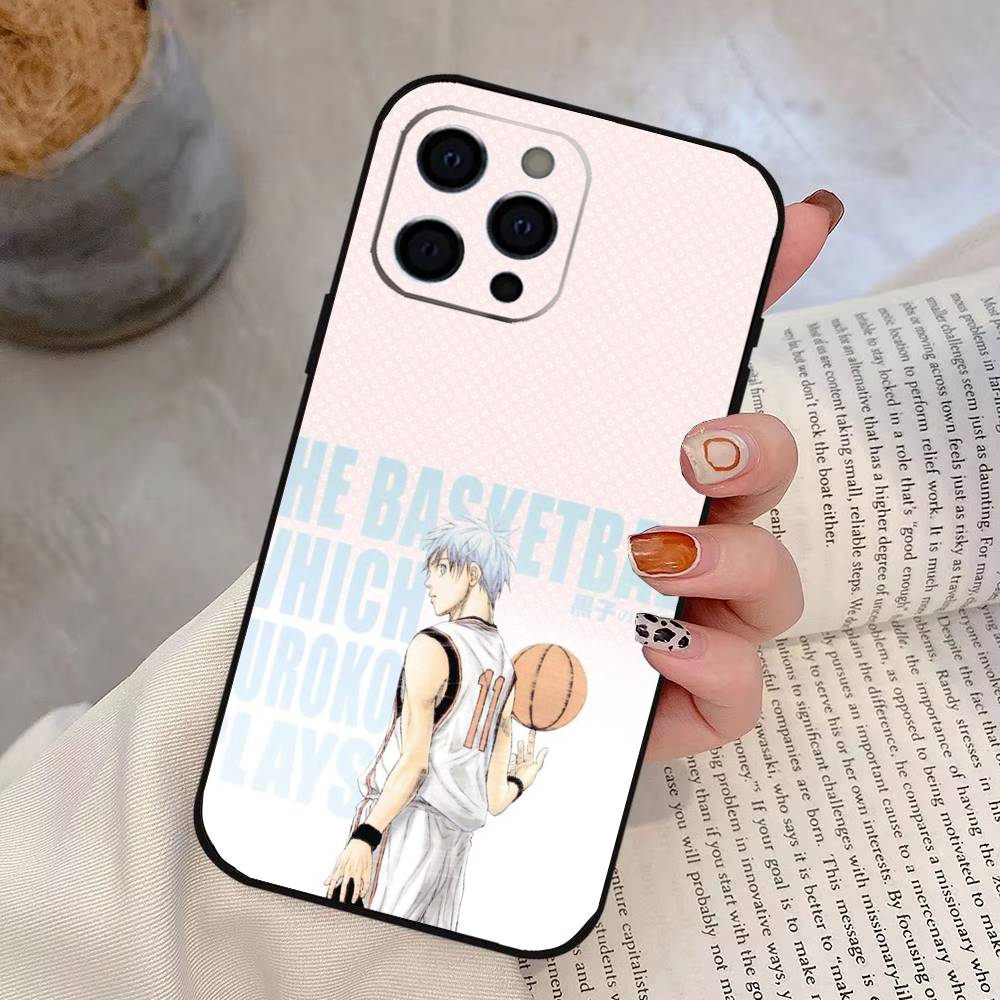 Tetsuya Kuroko Phone Case For iPhone 17,16,15,14,13,12,11 Plus,Pro Max,XS,Soft Silicone Black Cover