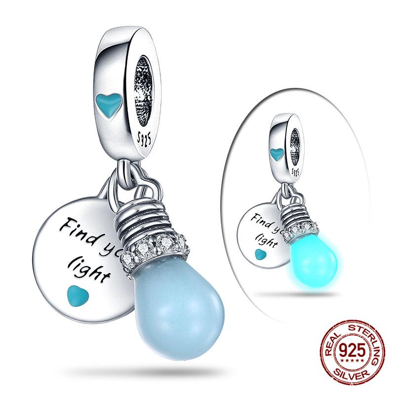 925 Silver Chameleon Beads Firefly Charms for DIY Jewelry Making Women Bracelet Gift 100%