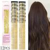 Shiny Glitter Tinsel Hair Extensions Sparkle Synthetic Shiny Threads  For Kids Girls Women