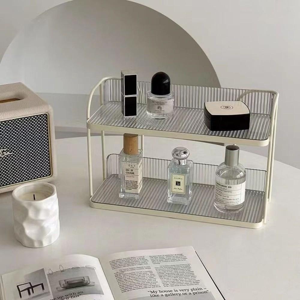 Двухъярусная полка-органайзер Простой дизайн Полка для специй Экономия места Органайзер для столешницы Ванная комната