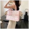Bags Women's Handbags Large Capacity Textured Women's Bags Embroidered Portable Tote Bags Premium Underarm Bags