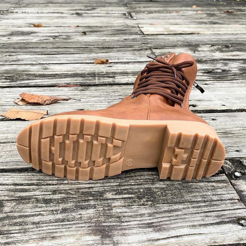 Fashion Fashion Lace-up Modern Boots Women 2024 High Quality Shoes for Women Side Zipper Women's Boots New Plus Size Mid-Calf Boots