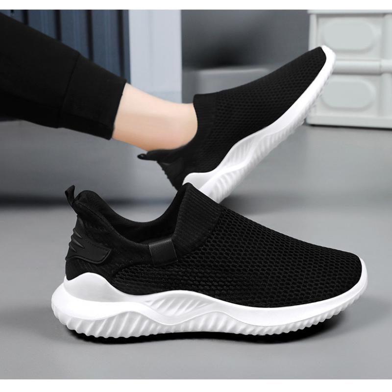 Fashion Men 2024 Spring/Summer New Mesh Single Shoes Lazy Kick Men's Shoes Soft, Breathable, and Cool Sports Shoes