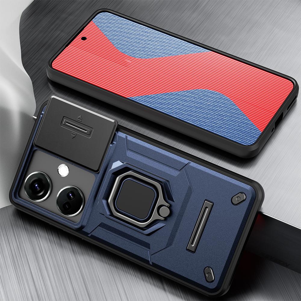 KEYSION Противоударный чехол для OnePlus Nord CE 3 Lite 5G, защитное кольцо для объектива камеры, чехол-подставка для телефона для Nord CE 3 5G