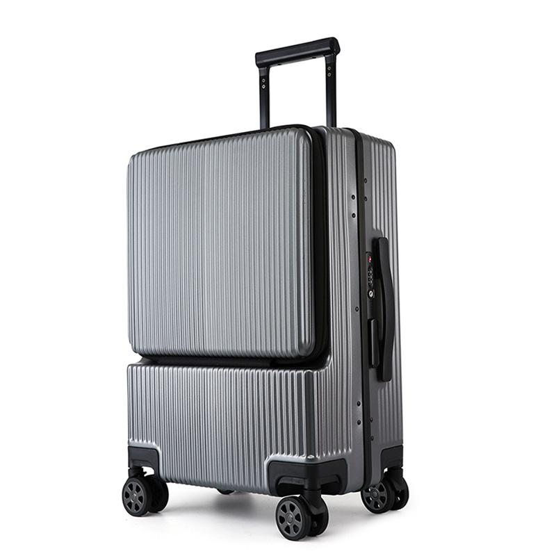 Новая тележка для багажа с алюминиевой рамой, чемодан для деловых поездок на колесах, чемодан с сумкой для ноутбука, багаж на колесиках, чемодан с Micro USB