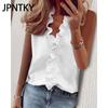 JPNTKY Women's Fashion Casual Summer Spring Sleeveless V-Neck Blouses & Shirts