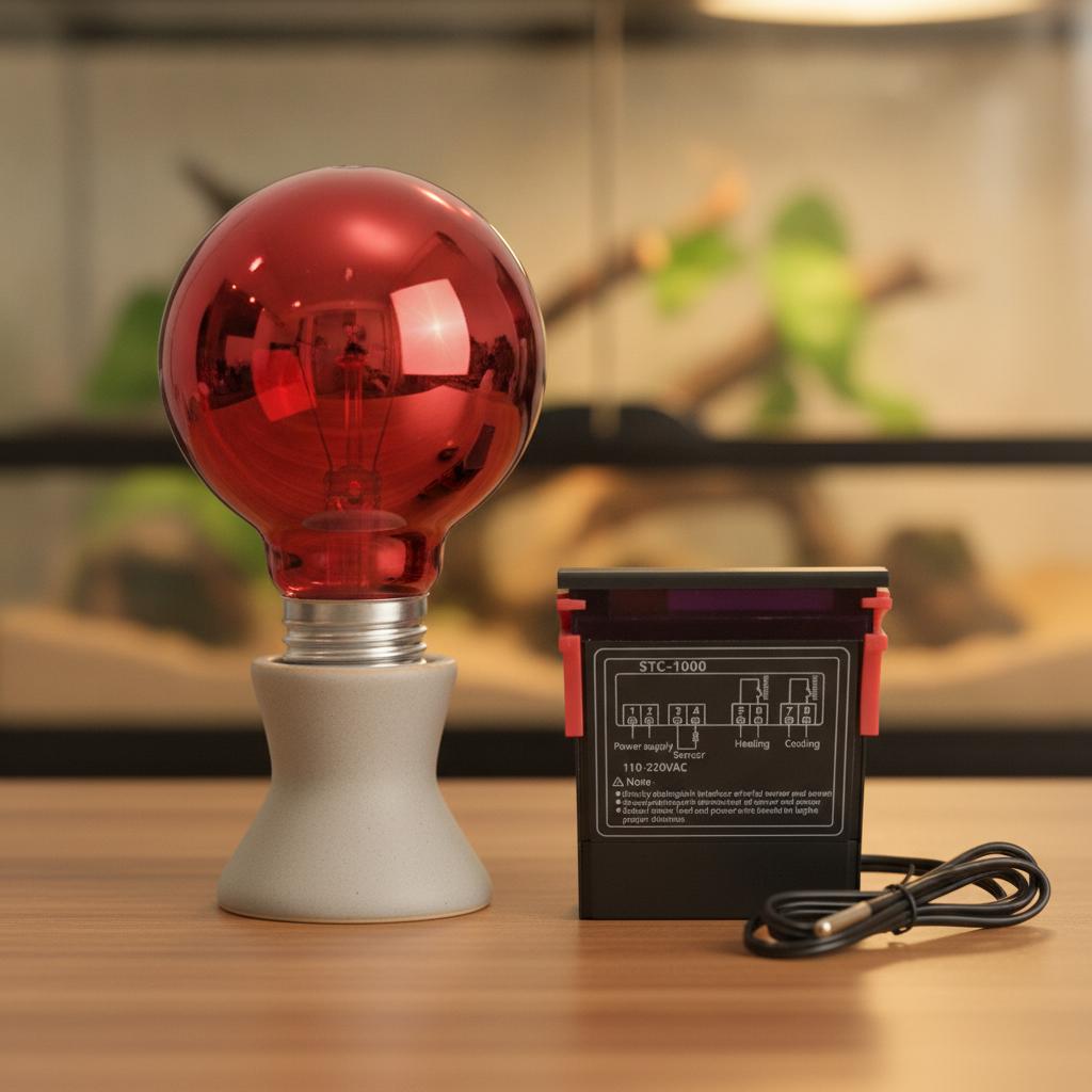Glass Reptile Heating Lamp 100W Heater Source E27 Base Habitat Pet Heat Lights Bulb for