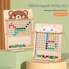 Children's Wooden Magnetic Maze Puzzle & Drawing Board - Early Education Toy with Magnetic Pen Control
