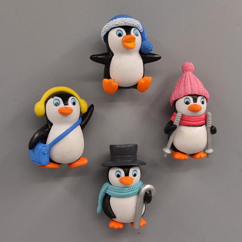 Мультяшный пингвин магнитный стикер на холодильник домашний декор 3D креативный магнит декоративный магнит стикер для сообщений Po Wall