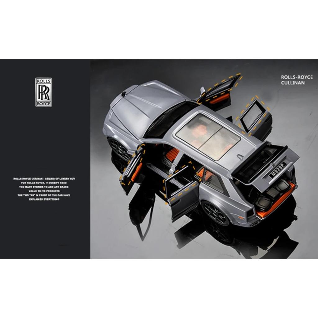 Большой размер 1/20 Rolls Royce SUV Cullinan Alloy Luxy Car Model Diecast Metal Toy Vehicles Car Model Sound and Light Children Gift