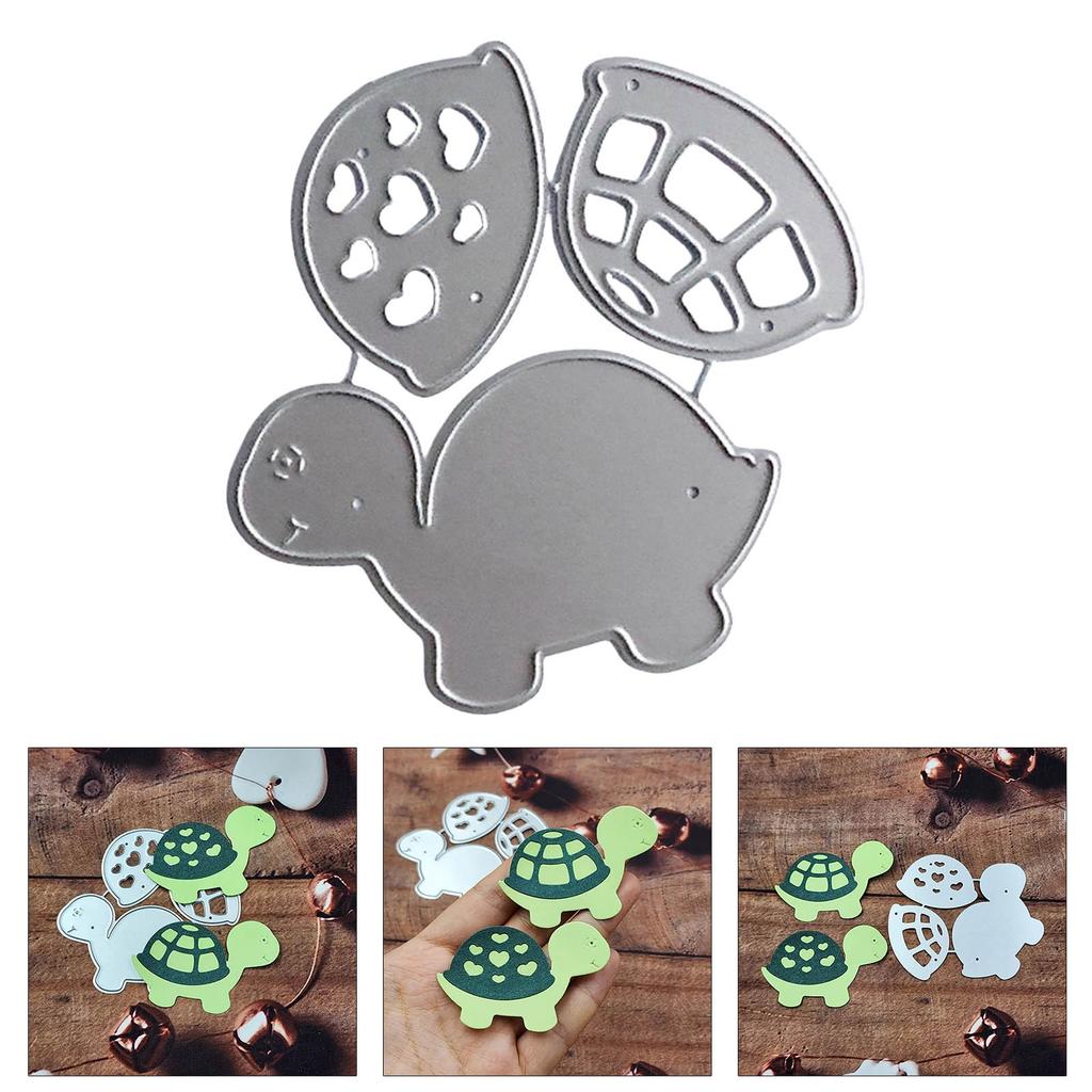 Черепахи Металлические штампы Углеродистая сталь Черепаха Вырубные штампы Тиснение Трафареты для поздравительных открыток Скрапбукинг Украшения