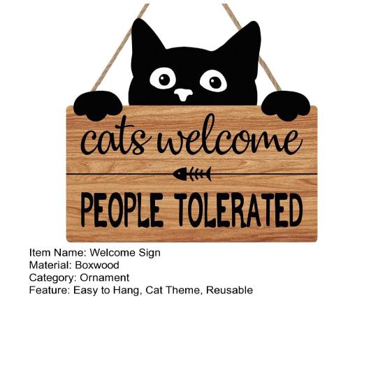 Знак «Добро пожаловать, люди терпимы» на входной двери, деревянная табличка, вешалка