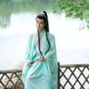 Chinese Wei And Jin Dynasty Style Hanfu Cross-collar Waist-length Large-sleeved Shirt Suit