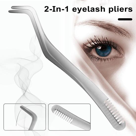 Аппликатор для ресниц из нержавеющей стали, инструмент для точного управления, антикоррозийный, простой в очистке, многофункциональный зажим для накладных ресниц