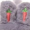 Мягкие Утолщенные Вышитые Морковки Хлопковые Плюшевые Теплые Наушники Защита Ушей Кроличьи Ушки Грелки для Ушей